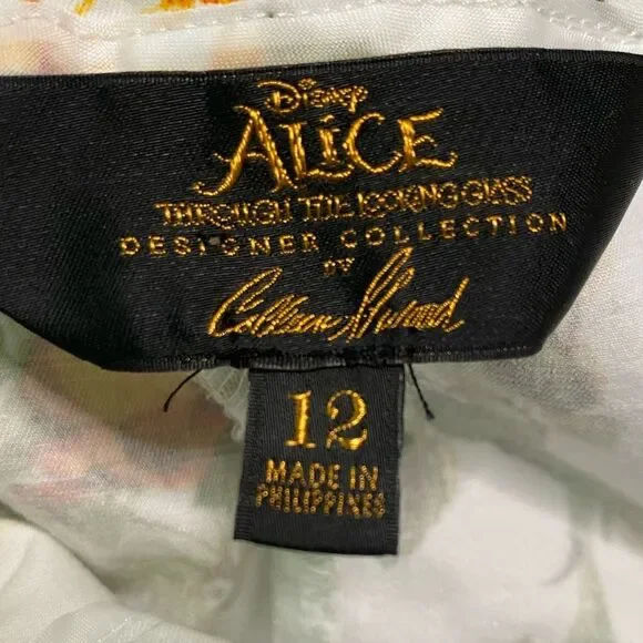 Disney Alice Through The Looking Glass Designer Collection Floral Cropped Pants - Picture 8 of 13